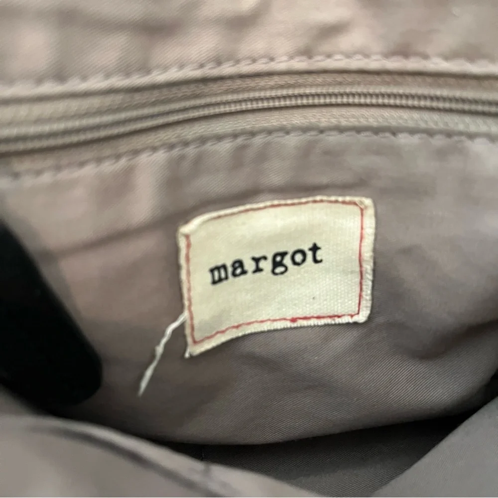 margot Black Pebbled Leather Crossbody Bag with Flap